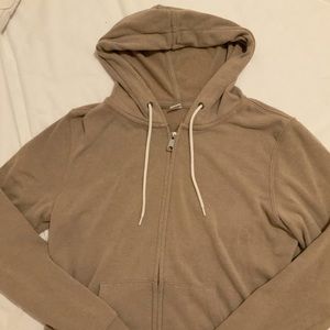 Brown Zip Up Hoodie